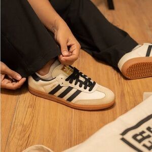 Adidas Cream and Black Samba OG